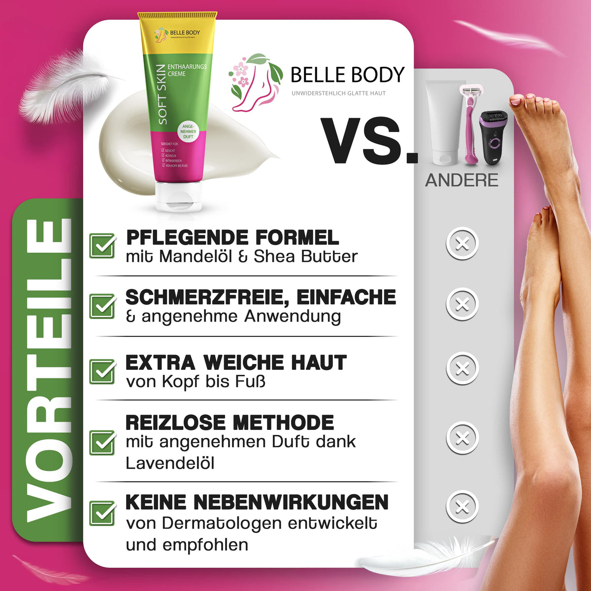 Crème dépilatoire