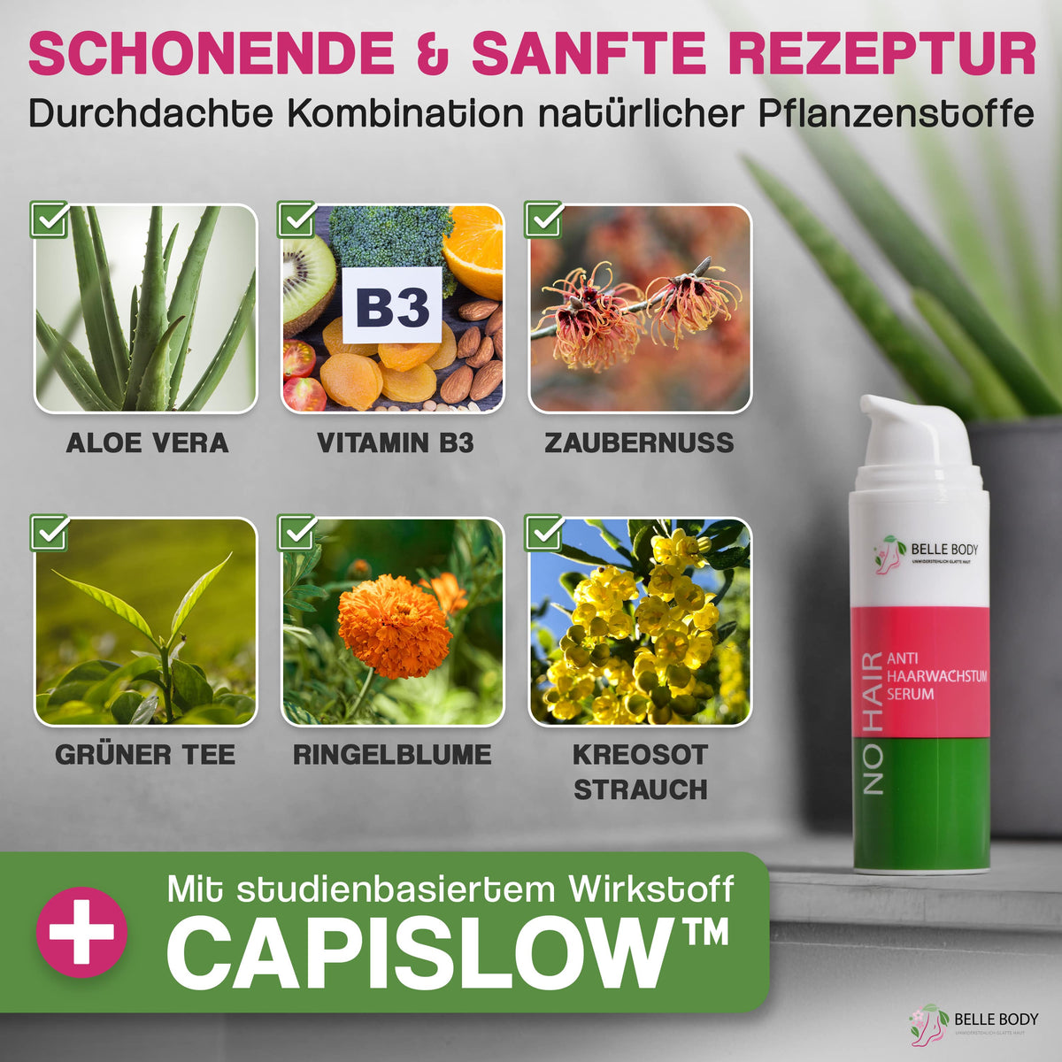 Sérum anti-pilosité