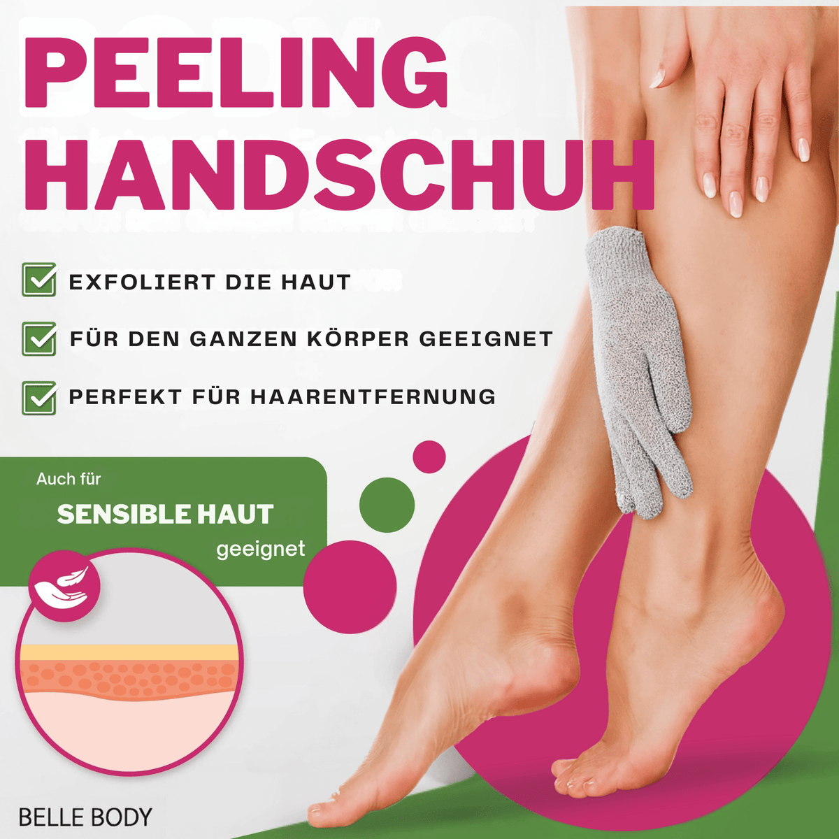 Gant d’épilation et d’exfoliation